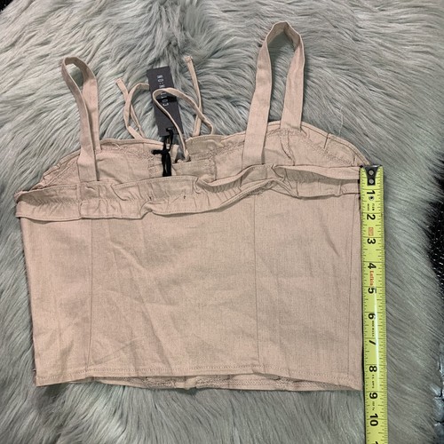 NWT Cotton On Lizzy Lace Up Crop Top Size Medium Sexy! - Picture 5 of 10