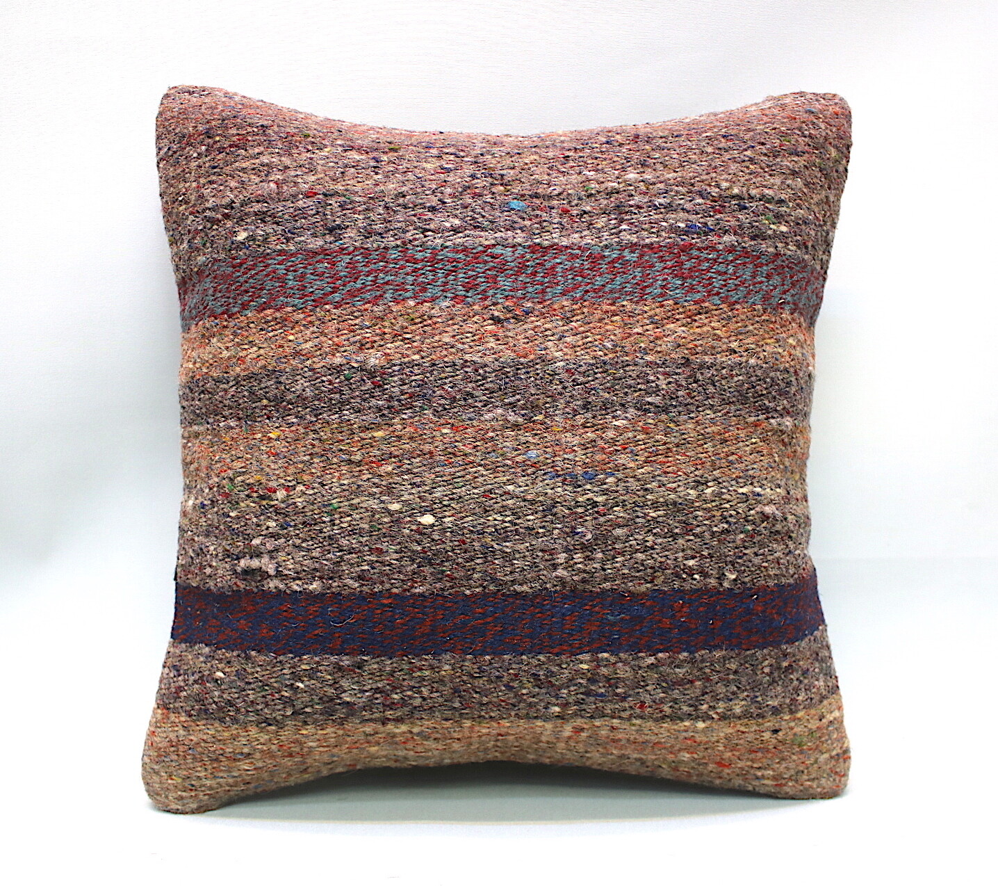 Kilim Square Accent Throw Pillow 16x16 Inch