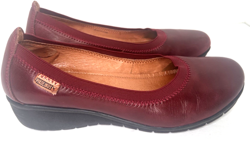 Pikolinos Shoes Slip On Flats Ballet Women Leather sz 39 Trento Comfort Spain