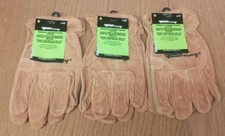 Lot of 3: Forney Premium Cowhide Leather Fencer Work Gloves Mens XXL (3 Pairs)