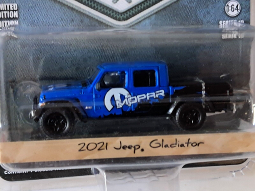 2021 Jeep Gladiator Pickup Blue Collar Collection Series 10 Greenlight 1/64 - Picture 2 of 8