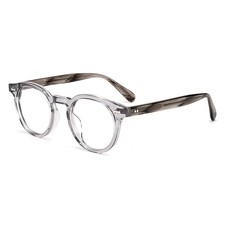 Round Vintage Acetate Frames Lightweight Nerd Trend Reading Glasses Men Women