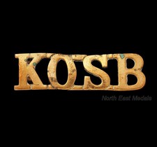 'KOSB' King's Own Scottish Borderers Shoulder Title Badge