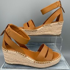 NUEVO Franco Sarto Mujer Callia Alpargata Cuñas Marrón Talla 10M