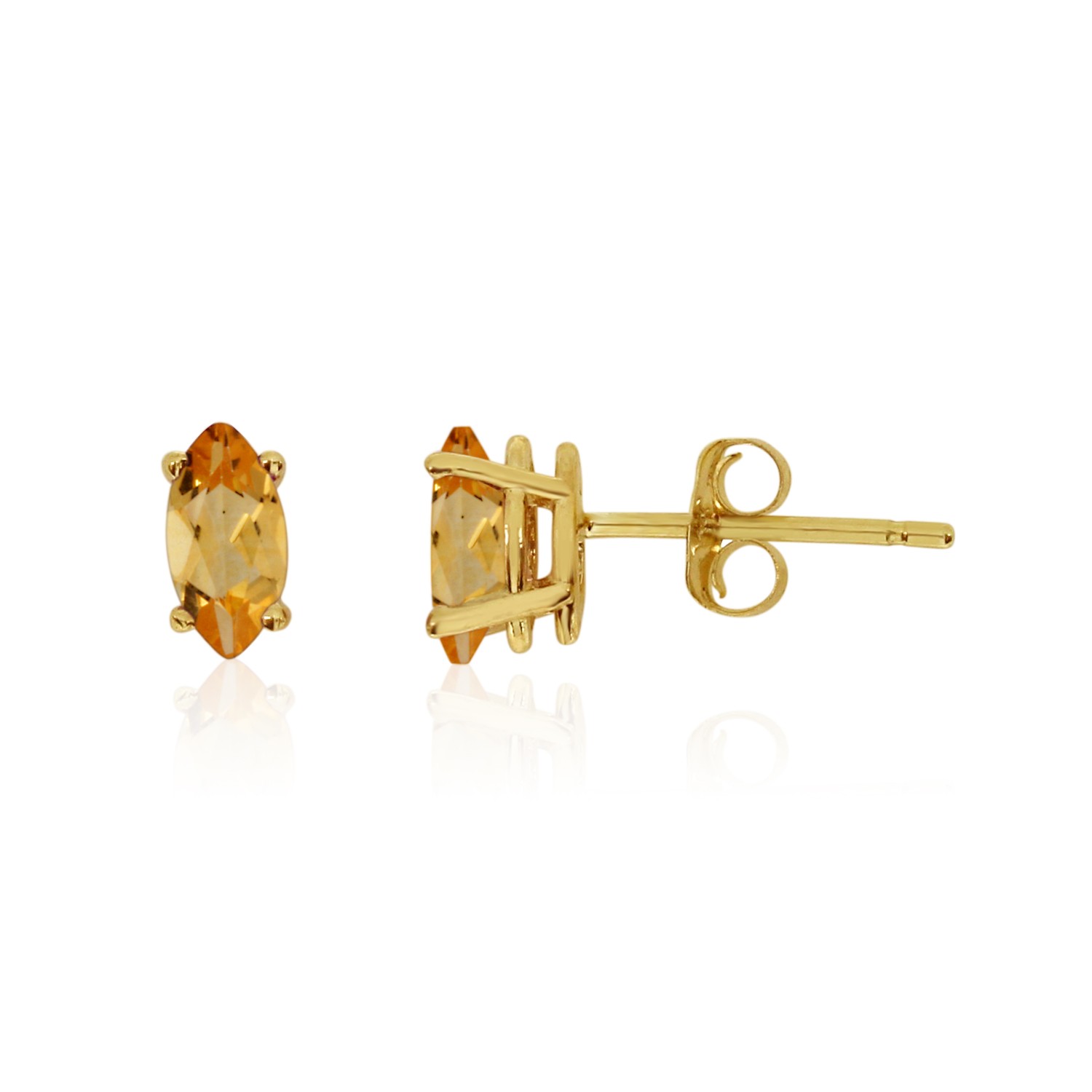 LXR 14k Gelbgold Цитрин Маркиза Орринге 0,2 карата