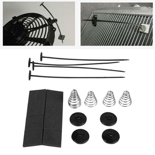 Fan Mounting Kit Electric Radiator Accessories Cushion Pads Modification - Picture 9 of 9