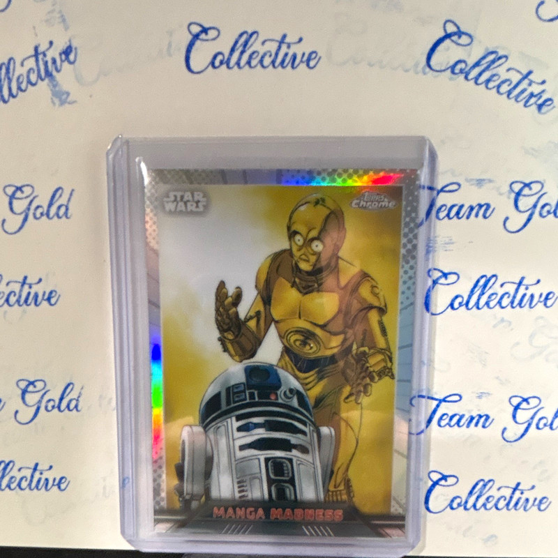 Topps Chrome Star Wars Manga Madness MM-2 C-3PO R2-D2 Hologram Insert