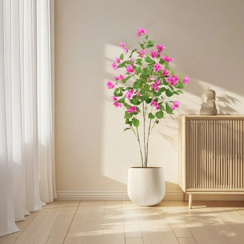 6ft Artificial Tree Bougainvillea Flowers for Decor Indoor/Outdoor Home Office