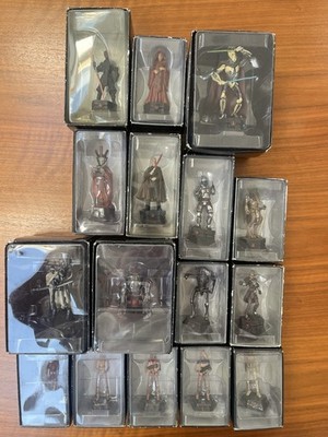 Star Wars Figuren Schach Chess De Agostini handbemalt Komplettset Dark Side