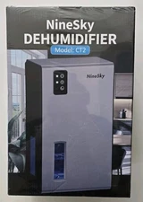 NineSky Dehumidifier for Home, 95 OZ Water Tank, (1000 sq.ft) Model CT2 Gray
