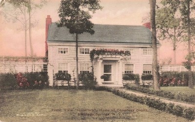 Postcard Saratoga Springs NY Chauncey Olcott Hand-Colored Albertype Co. / AZ275