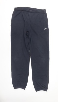 Reebok Jogginghose Herren blau Small normale Passform Freizeit Fleece