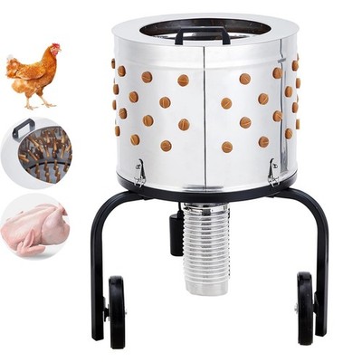 550W Electric Chicken Plucker 2 4 Birds Stainless Steel Roller w/ Rubber Fingers