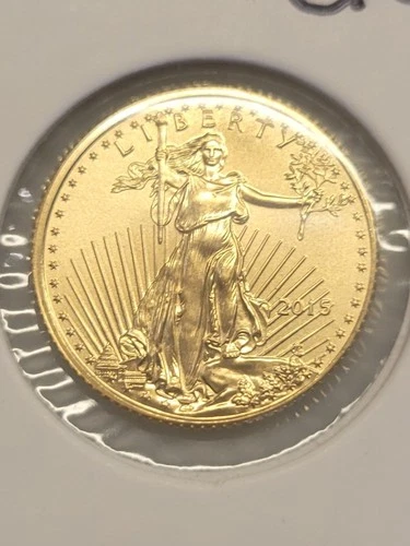 2015 1/10 oz Gold American Eagle $5 US Mint Gold Eagle BU Coin
