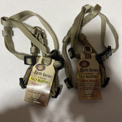 2 Pack - Hamilton Earth Series Adjustable Dog Harness, Extra Small, 10-16'' Chest