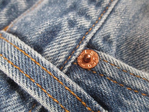 Vintage Levis 501XX Jeans Herren 46x30 Button Fly Made USA Distressed Denim 90s - Bild 8 von 24