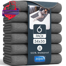 Underpads Stain Hiding Gray Reusable Incontinence Bed Pads Waterproof