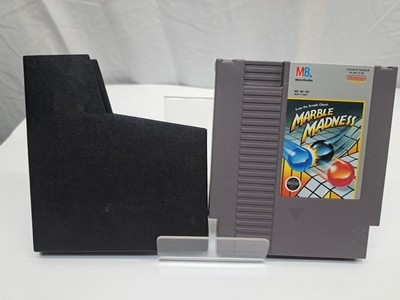 Marble Madness (Nintendo NES, 1989) Authentic. Tested with Sleeve.
