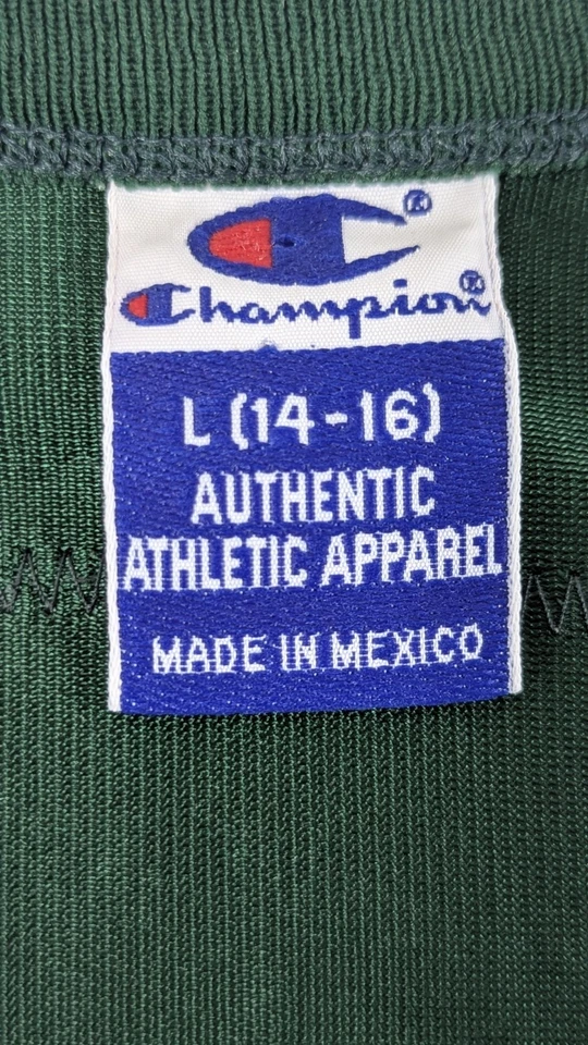 Camiseta Keyshawn Johnson New York Jets Champion #19 Grande L 14-16 Verde Antiga Anos 90 - Imagem 3 de 4