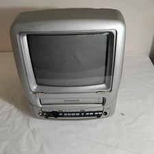 Magnavox MC092DMG01 9" TV VCR Combo Retro Gaming CRT - Works