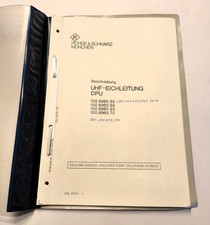 ROHDE & SCHWARZ  - UHF - Eichleitung DPU  - Beschreibung - guter Zustand