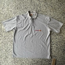 Vintage Red Bull Polo Shirt Logo Print Mens XL Gray Sweat X 00's Made in USA