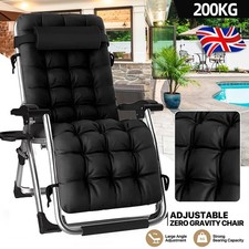 Patio Folding Lounge Recliners Anti Gravity Chair Lawn Patio Zero Gravity Chair