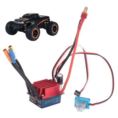 35A Brushless ESC Electric Speed Controller Fit For 1/14 1/16 Remote EA - Picture 17 of 24