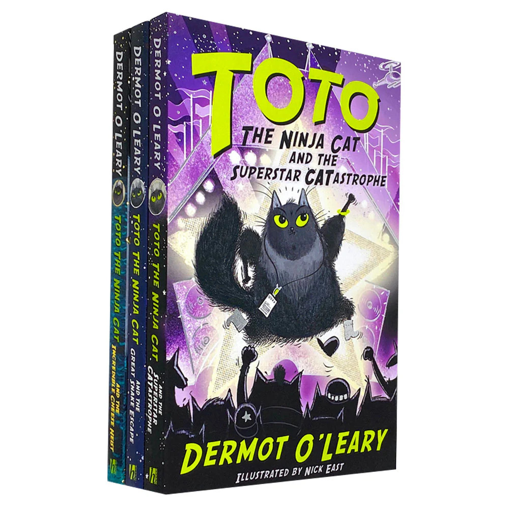 Toto the Ninja Cat Series 3 Books Collection Set By Dermot OLeary | Dermot O Lea