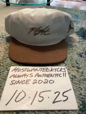 NWT Nike Air Jordan Flight Fly Unstructured Sail  Brown Adjustable Hat Sz M/L