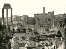 General view of Forum Rome Italy 1895 Ancient Roman ruins centre o- Old Photo
