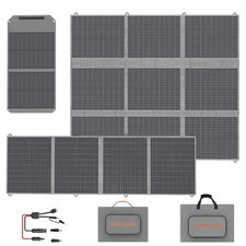 MHPOWOS 100W 200W 400W Foldable Solar Panel for Emergency Backup Power Blackout