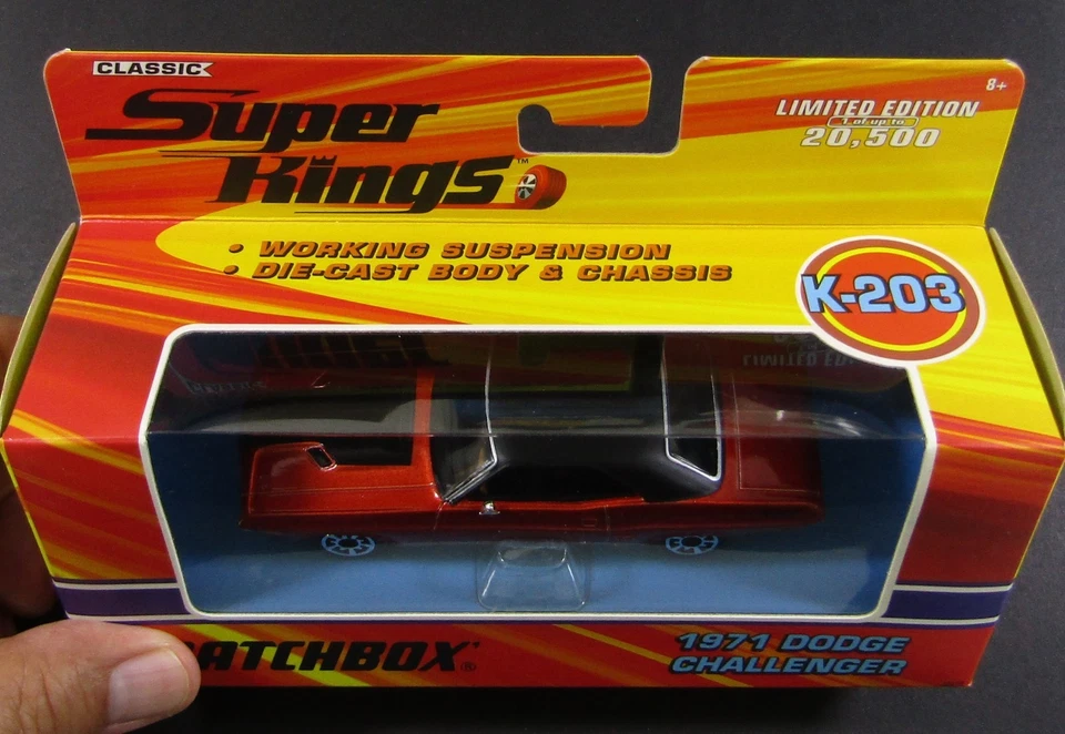 Matchbox SUPER KINGS K-203 1971 DODGE CHALLENGER Sealed Package O5-090125 - Image 3 of 4