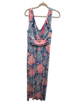 Lilly Pulitzer Sloane Jersey Maxi Dress Resort Sway With Me Sz Large NEW $198