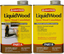 Abatron Liquidwood 2 Pint Kit Structural Epoxy Wood Hardener Consolidant Resin