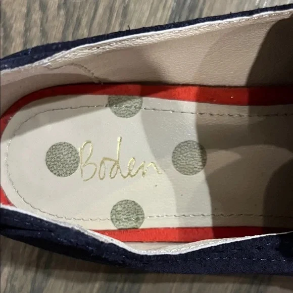 Boden 海军蓝麂皮绒流苏乐福鞋 - 尺码 7.5 (38) — 第 2/4 张图片