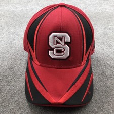 NC State Wolfpack Hat Cap Strap Back Mens One Size Red NCAA Embroidered Adidas