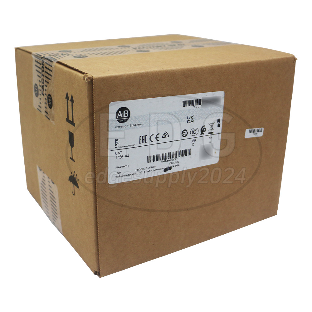 New Factory Sealed Allen-Bradley 1756-A4 ControlLogix 4 Slots Chassis