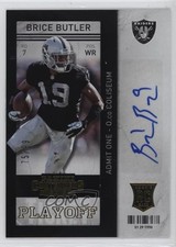 2013 Contenders Short Print Rookies Playoff Ticket 75/99 Brice Butler Auto 1a11