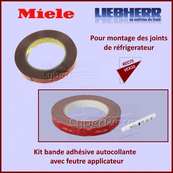 Bande adhésive autocollante Liebherr 9096042 ruban de fixation pour joint de rechange frigo