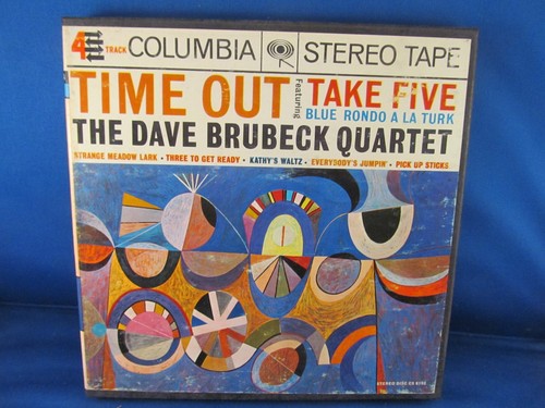 THE DAVE BRUBECK QUARTET TIME OUT REEL TO REEL TAPE 7 1/2 IPS