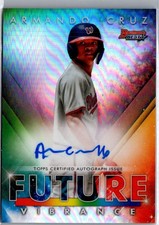 2021 Bowman's Best Armando Cruz Future Vibrance Auto /150 #BFVA-AC Baseball