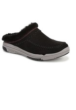 Ryka Arrow Mule Womens Size 6.5M Black Slip On Sneaker Faux Fur Lined MSRP 90