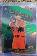 2025 Topps Finest - Debut Tomoyuki Sugano #D-30 Green Refractor /75 (RC)