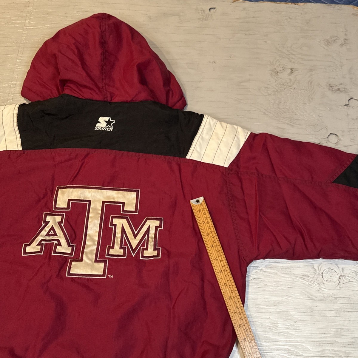 TEXAS A&M AGGIES starter USA製 ナイロンスタジャン TEXAS A&M AGGIES