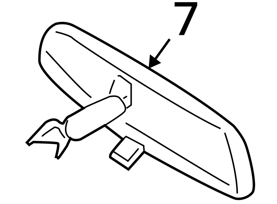 Espejo retrovisor interior Ford Focus 2010-2018 OEM F9PQO Foto 4 de 4