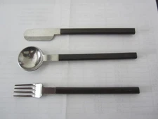 AIR FRANCE CONCORDE 3 PIECE SILVERWARE CUTLERY RAYMOND LOEWY SPOON FORK KNIFE