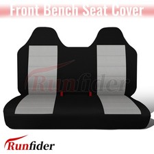 Truck Seat Cover Front Solid Bench Seat Covers With Ford F-150 1999-2004-gray