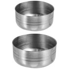 2 Pcs Stainless Steel Cocktail Shaker Lids Bartender Accessories For Tea
