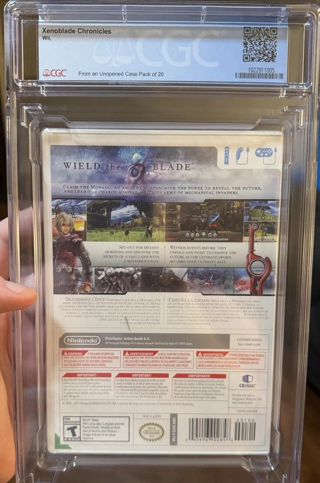 Xenoblade Chronicles - Nintendo Wii - CGC Perfect 10 A++ - Image 2 of 3